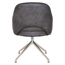 Lex Faux Leather Trestle Armchairs (Set of 2)